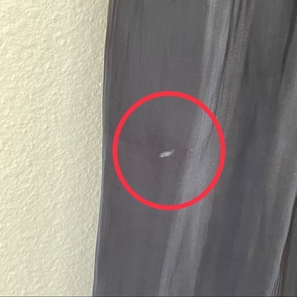 Rhié Liquid Charmeuse Sleeveless V Neck Maxi Slip Dress Charcoal Black Small - Picture 13 of 16